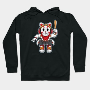 Wild Hip Hop Cat Hoodie